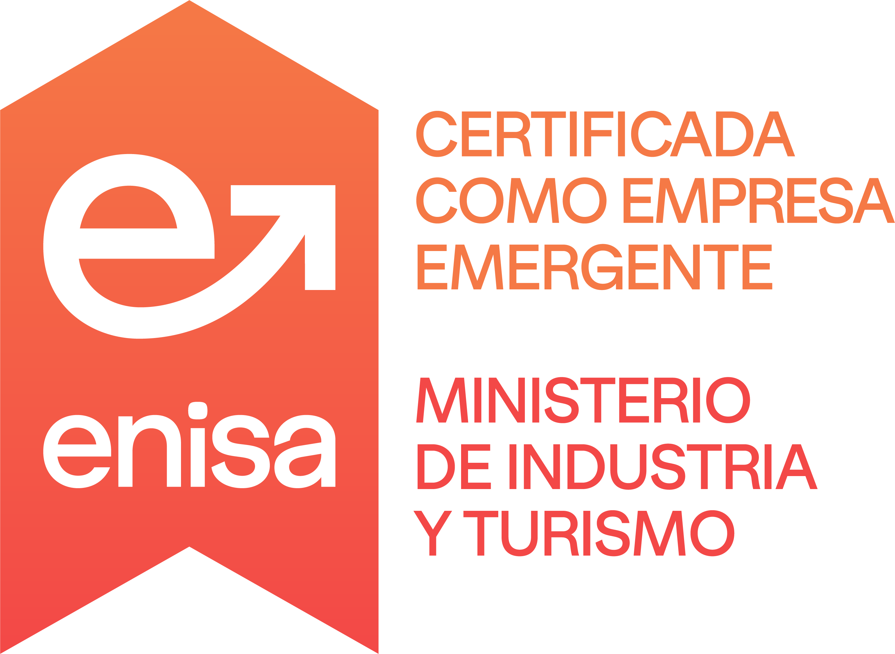 Empresa Emergente Innovadora Certificada por ENISA
